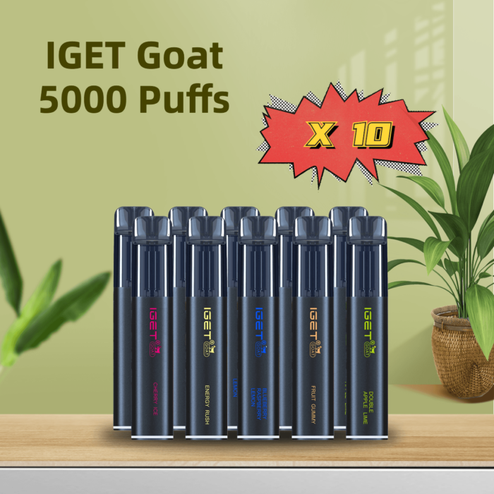 IGET GOAT 5000 - Vape 10 Pack